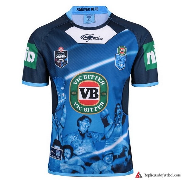 Camiseta NSW Blues Classic Capitanes TRUE Blue 2017-2018 Azul Rugby